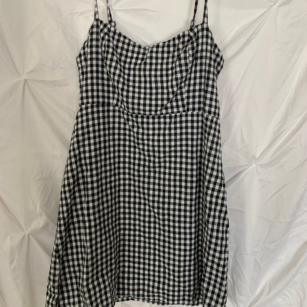 Checkered tank dress